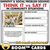 Boom™ Cards Think It Vs Say It: Community Situations (Empa