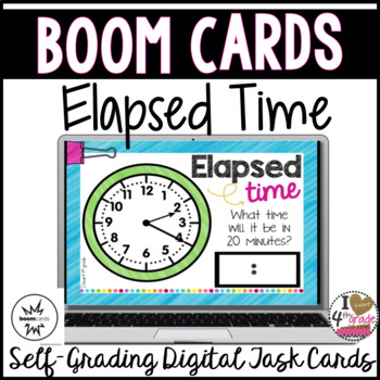 Preview of Boom Cards Time Elapsed Time