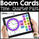Boom Cards™ Time Quarter Past