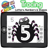 Boom Cards - Tracing Letters, Numbers and Shapes - Spiders