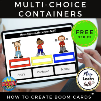 Preview of Boom Cards Tutorial - How to use multi-choice containers | FREE video demo