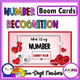 Number Recognition Two-Digit Numbers Valentine's Day Boom Cards