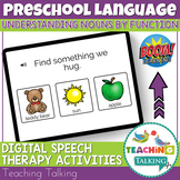 Object Function Speech Therapy Boom Cards - Early Nouns