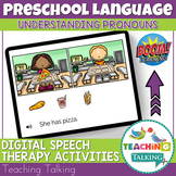 Pronouns Speech Therapy | Digital Boom Cards for He and She
