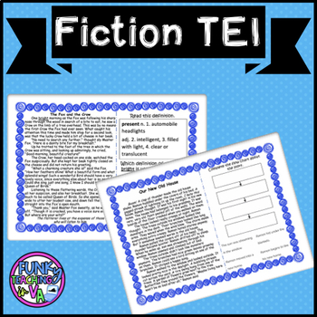 Preview of Boom Cards VA SOL Reading Fiction with TEI Practice