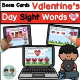 Boom Cards Valentine's Day Audio Sight Words and Sentences