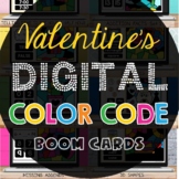 Boom Cards™ Valentines Day Digital Color Code Bundle