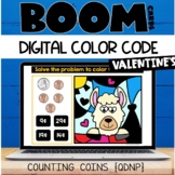 Boom Cards Valentines Money quarters, dimes, nickels, penn
