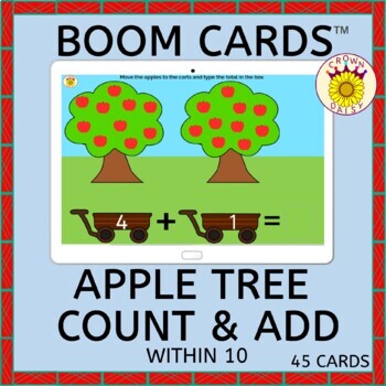 Preview of Visual Addition Within 10 Boom Cards™