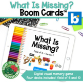 Boom Cards™️ Visual Memory Game: What Is Missing Digital Activity