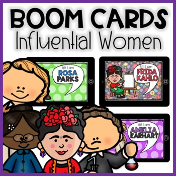 Preview of Boom Cards | WOMEN'S HISTORY Reading Comprehension | Digital