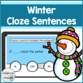 Boom Cards™ | Winter Cloze Sentences