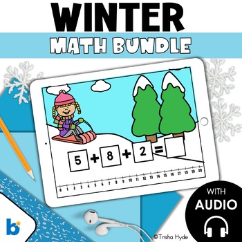Preview of Winter Math Bundle | First Grade | Boom Cards