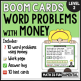 Word Problems with Money - Level 2 | Boom™ Cards |  Distan