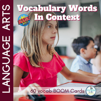 Preview of Boom Grammar Cards - Vocabulary Words in Context - Vocabulary Morning Work