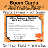 Boom Cards Writing Decimals in Standard Word Fraction Form