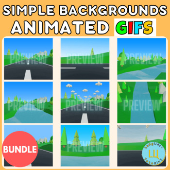 Preview of Simple Backgrounds for Boom Cards Bundle