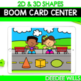 Spring Boom Cards for 2D and 3D Shapes - First Grade - April