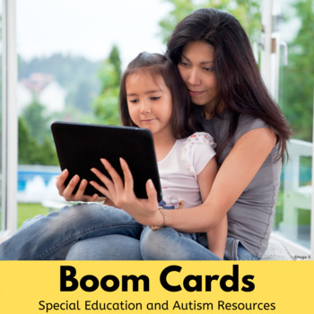 Preview of Boom Cards for Autism Speech Therapy Distance Learning Sped Digital Resource