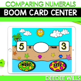 Counting Boom Cards for Comparing Numerals Math Boom Card 