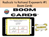 Boom Cards for Converting Radicals to Rational Exponents (#1)