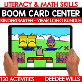 120 Kindergarten Boom Cards Centers Math & Literacy Center