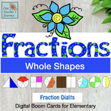 Boom Cards for FRACTIONS of a Whole - FREE