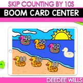 Counting Boom Cards for Skip Counting by 10s Summer Boom C