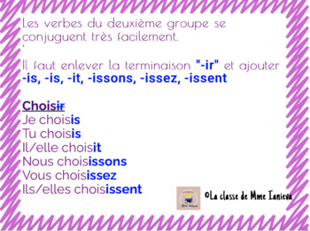 Boom Cards: les verbes du 2e groupe au présent by La classe de Mme Ianieva