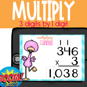 vitaliteit criticus Jasje Boom Cards: Flamingo Multiplication 3x1 4.nbt.5 by My Little Penguins