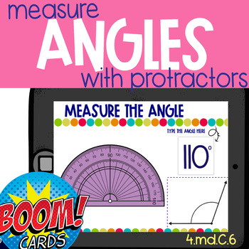 Boom Deck: Measure the Angle using a Protractor | Boom Cards ...
