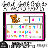 Boom Cards - AT Word Family Distance Learning