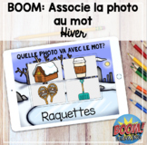 Boom Cards: French Vocabulary Game (l'hiver) / Associe l'i