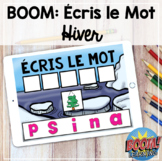 Boom Cards: Écris le mot / Write the Word (hiver - French)