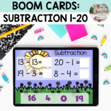 Math Boom Cards | Subtraction (0-20)