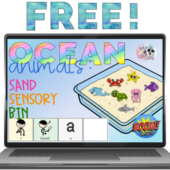 Preview of Boom Learning | Find the Ocean Animals! Online Sand Sensory Bin Activity