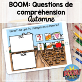 Boom Cards: French Comprehension Questions (l'automne/fall