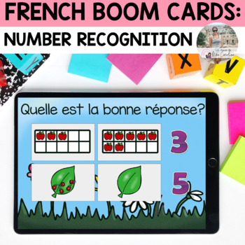 Preview of French Boom Cards: Math - Counting 1-10 (Match Photo and Number)