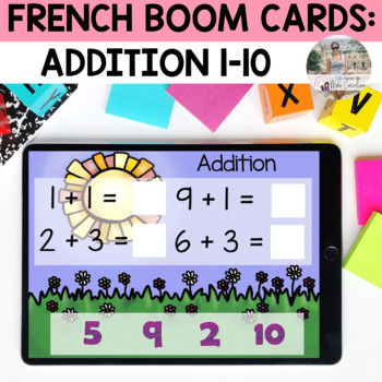 Preview of French Boom Cards: Math - Addition (0-10)
