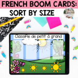 French Boom Cards: Math - Measurement: Sort by Size (small