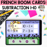 French Boom Cards: Math - Soustration / Subtraction (0-10)