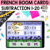 French Math Boom Cards | Subtraction (0-20)