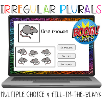 Preview of Boom Learning | Irregular Plurals