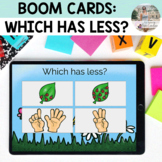 Boom Cards: English Math - Counting: Which has less?