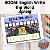 Boom Cards: Spell the Word  - Spring Vocabulary - DISTANCE