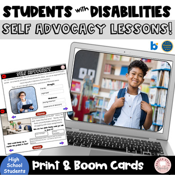 Preview of Boom Print No Print Self Advocacy High School Students with Disabilities