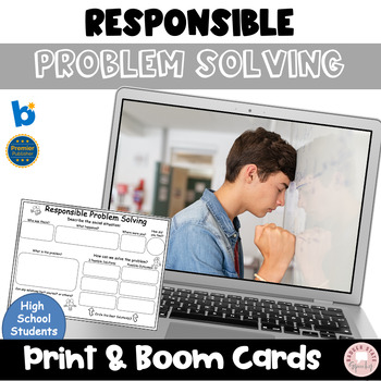 Preview of Boom Responsible Problem Solving Solutions Middle High School