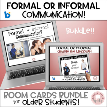 Preview of Boom Social Language Formal Informal Communication Bundle MS
