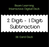 Subtraction Printable Card Set- 2 digit Minus 1 Digit with