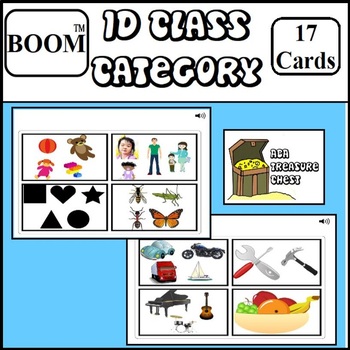 Preview of Boom (TM) Receptive ID of Class Category, ABA, Autism, Distance Learning